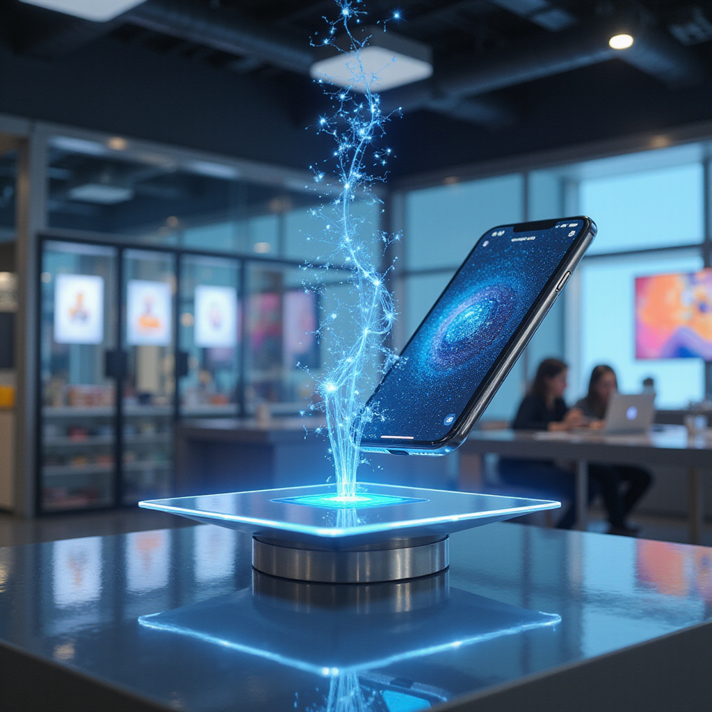 Image alt-text: Une capture d’écran de l’App Store montrant les nouvelles étiquettes IA pour les applications.