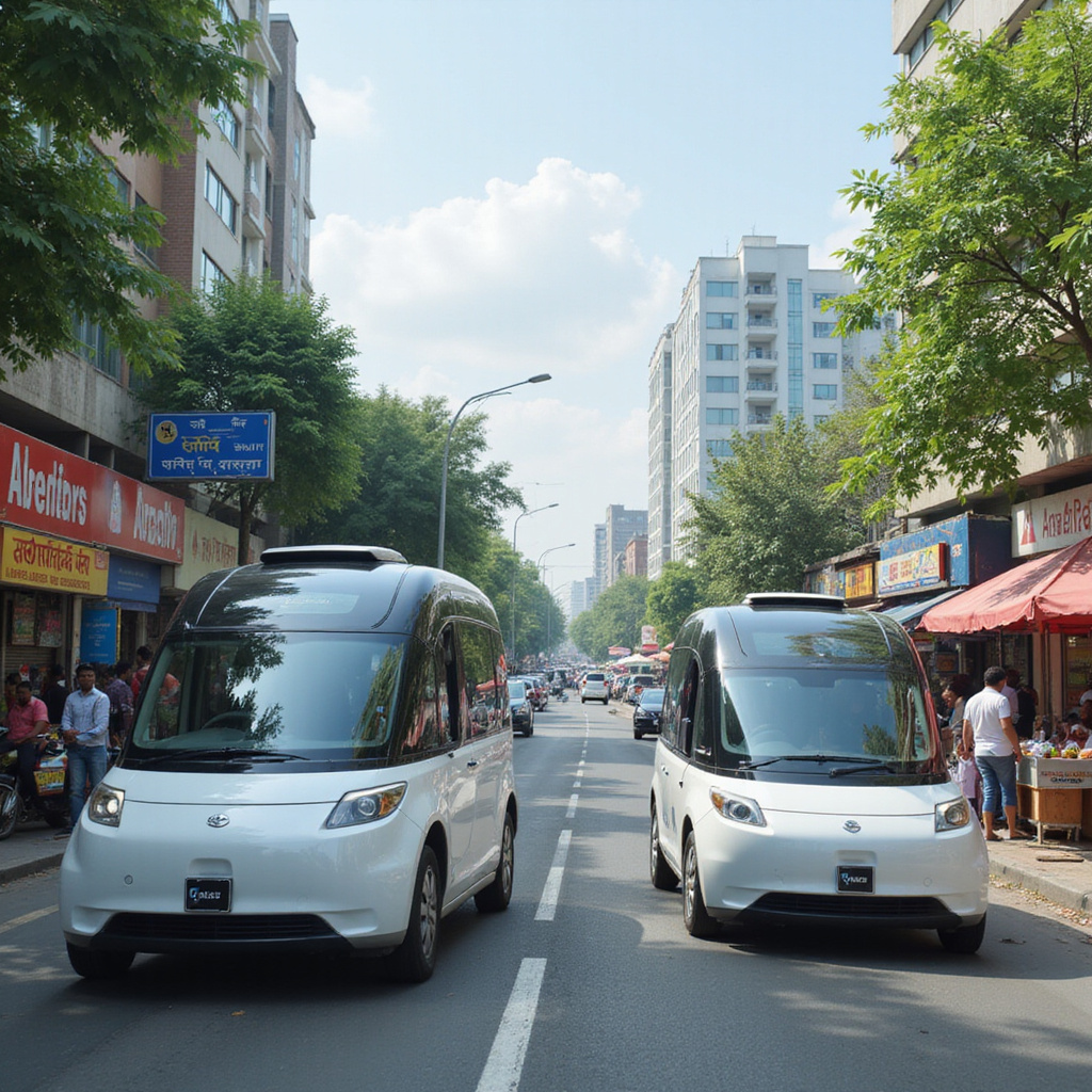 Ilustracja przedstawiająca ekran smartfona z włączonym trybem AI Google, gdzie użytkownik zadaje pytanie w języku angielskim.