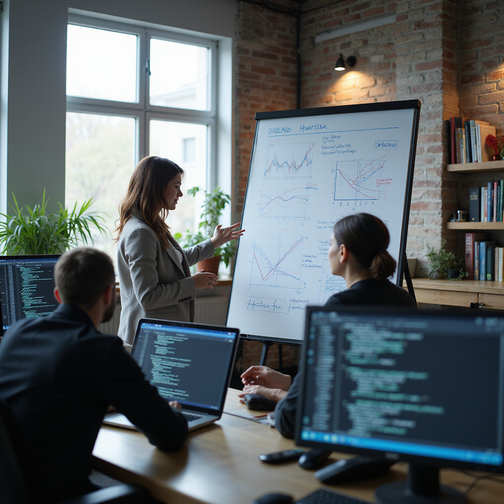 Alt-text: Trapit Bansal, kluczowy badacz AI, podczas prezentacji na konferencji technologicznej, symbolizujący przełom w rozwoju sztucznej inteligencji.