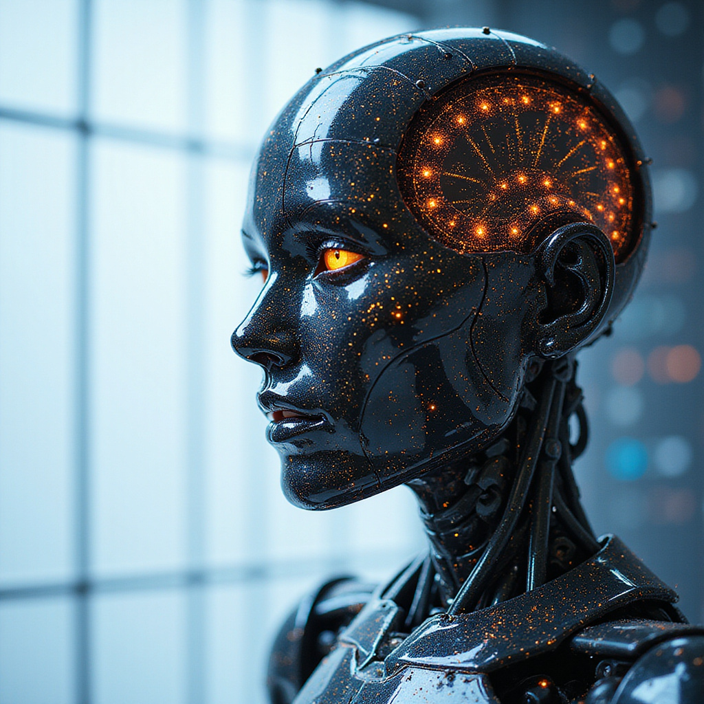 alt-text: Ilustracja przedstawiająca schemat działania uczenia maszynowego, z zaznaczonymi etapami: zbieranie danych, trenowanie modelu i zastosowanie w praktyce.