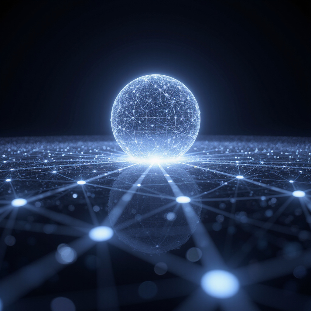 Ekran smartfona z aplikacją Google Discover, pokazujący nowe podsumowania generowane przez sztuczną inteligencję, z logo kilku wydawców i krótkim tekstem.