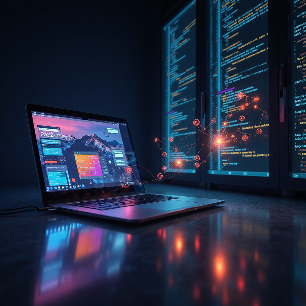 alt-text: Schemat porównujący frontend (interfejs użytkownika) i backend (serwer i baza danych) w rozwoju stron internetowych