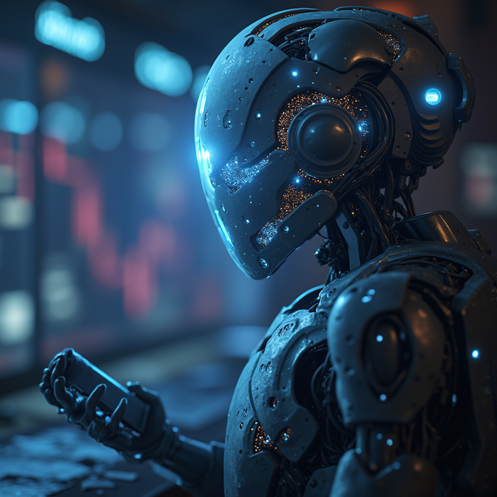 Alt-text: Wizualizacja sztucznej inteligencji w grach komputerowych, pokazująca realistyczne postacie i dynamiczne środowisko gry.