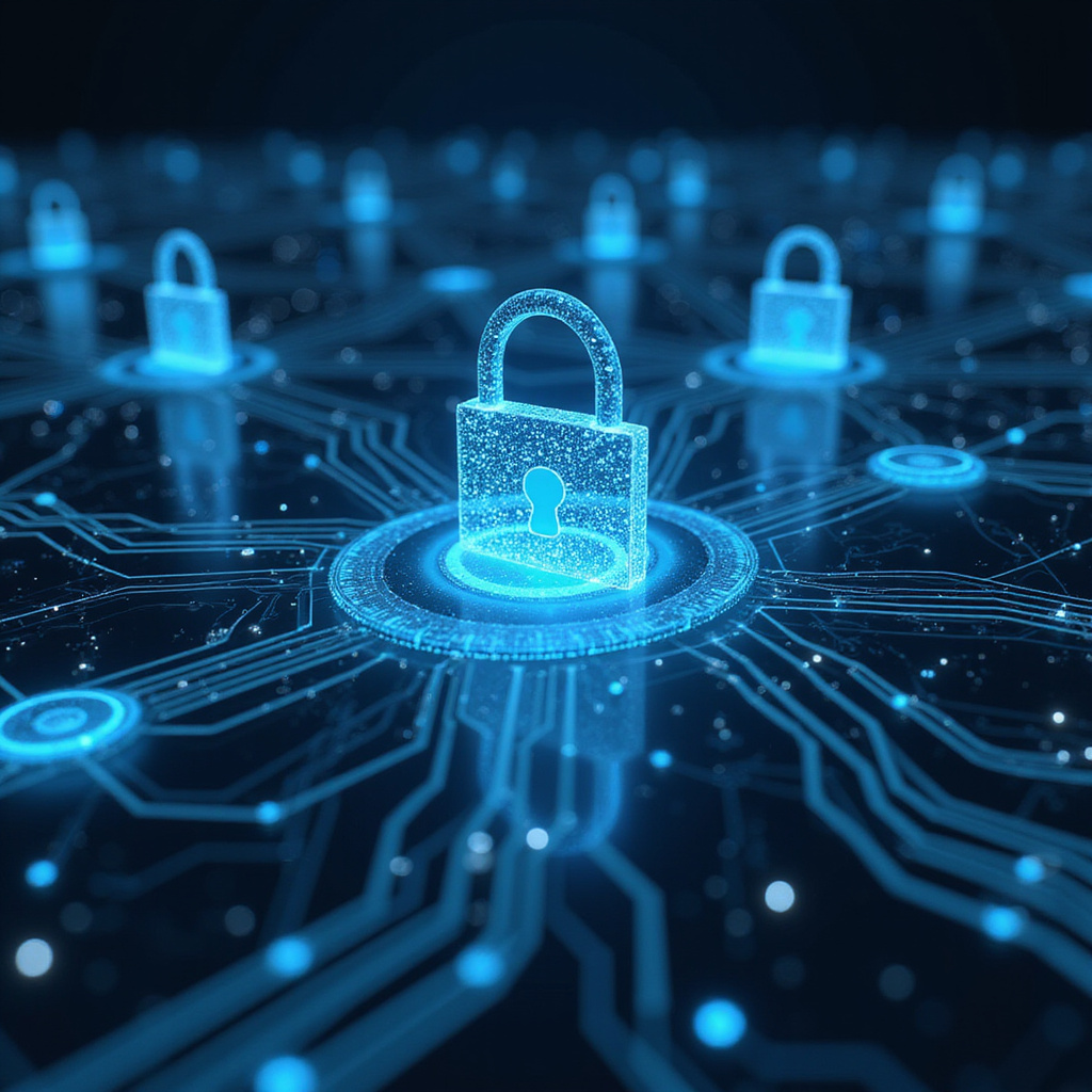 Ilustracja przedstawiająca schemat działania systemu CONFSEC, pokazujący proces szyfrowania i anonimizacji danych w chmurze.