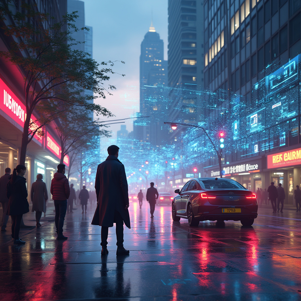 ALT tekst: Mężczyzna prezentujący swoją markę na konferencji biznesowej.