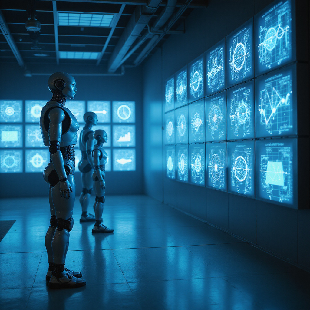 Zespół Mbodi prezentujący swój innowacyjny system szkolenia robotów z wykorzystaniem agentów AI podczas TechCrunch Disrupt 2025 ```