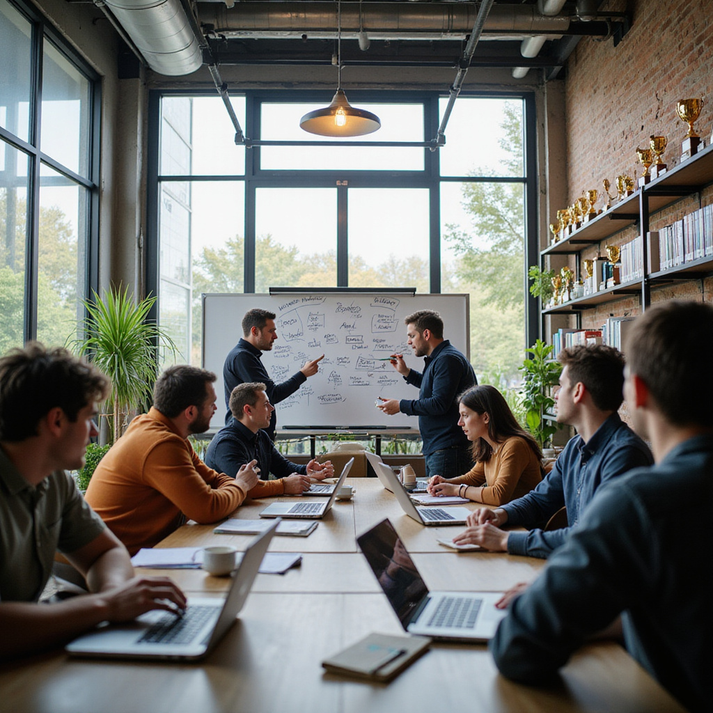 Alt-text: Graficzna reprezentacja strategii kingmaking, pokazująca duże inwestycje VC w startup AI, z wykresem wzrostu wyceny i symbolami korony nad wybranymi firmami.