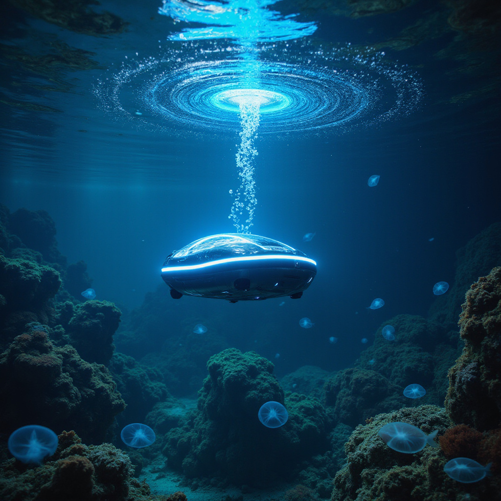 Autonomiczne roboty podwodne komunikujące się w czasie rzeczywistym podczas misji na dnie oceanu.