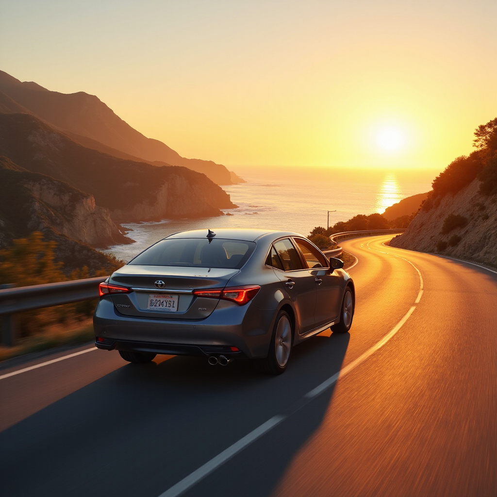 Alt-text: Futuristic cityscape with flying cars and robots, symbolizing technological advancements in 2050. ```